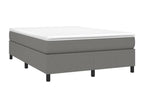 Cadre de lit sans matelas gris foncé 140x200 cm tissu UGFZ50817