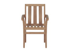 Chaises de jardin empilables avec coussins lot de 6 Teck solide XXZT97276